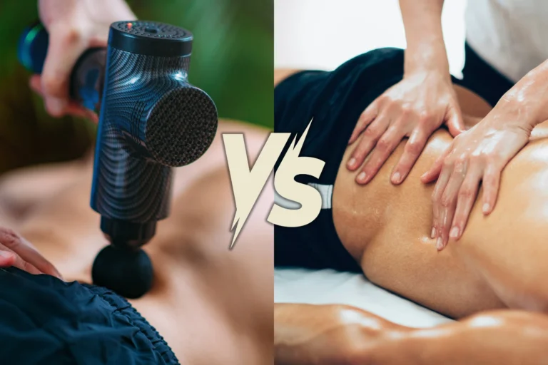 massage gun vs sports massage image
