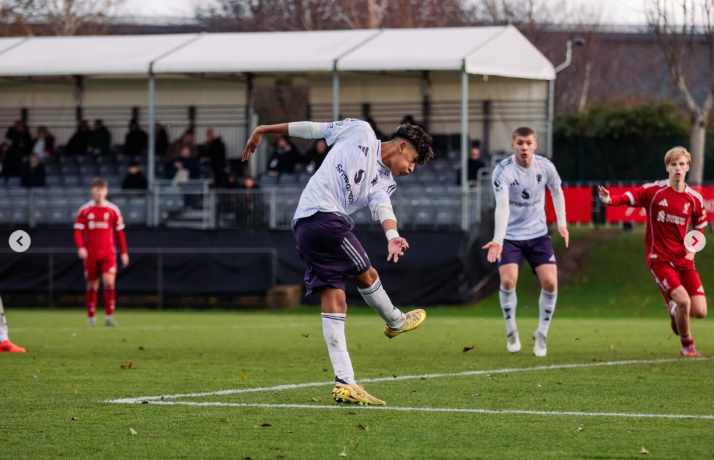 powerful strike from jj to get a goal