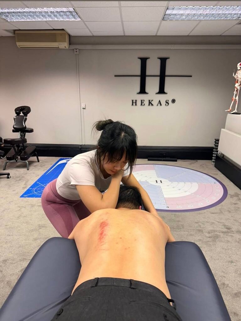 Experiencing deep tissue sports massage Manchester benefits at Hekas clinic