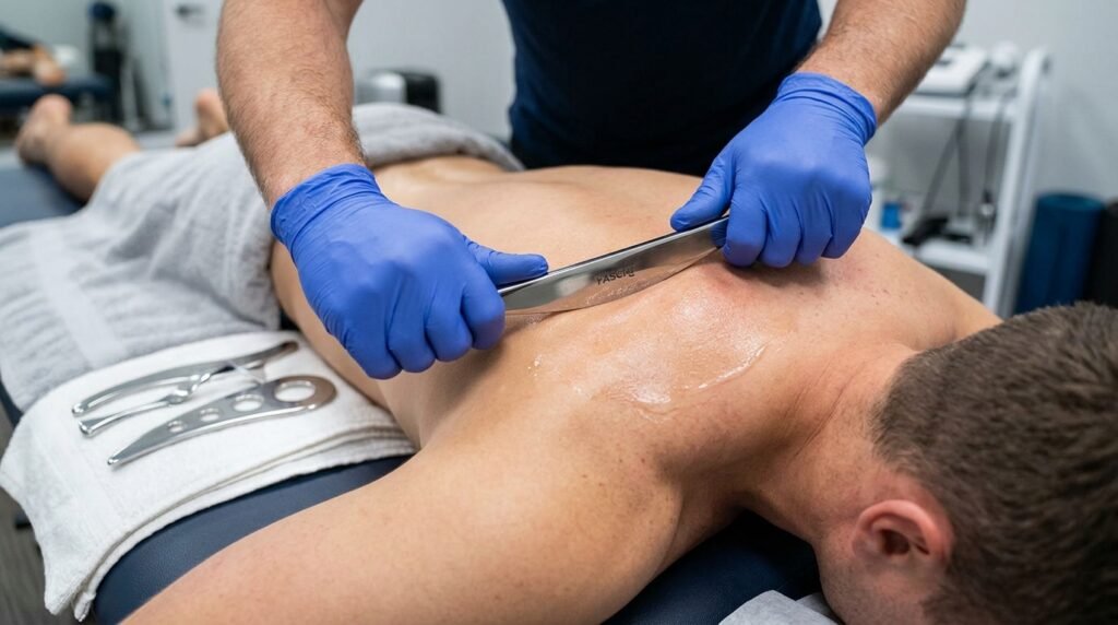 3 Proven IASTM Benefits Sports Injury Recovery 2 IASTM treatment for muscle tension