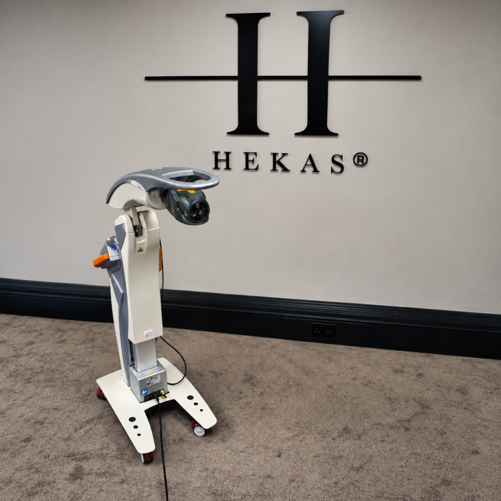 ASA M8 robotic laser therapy device at Hekas